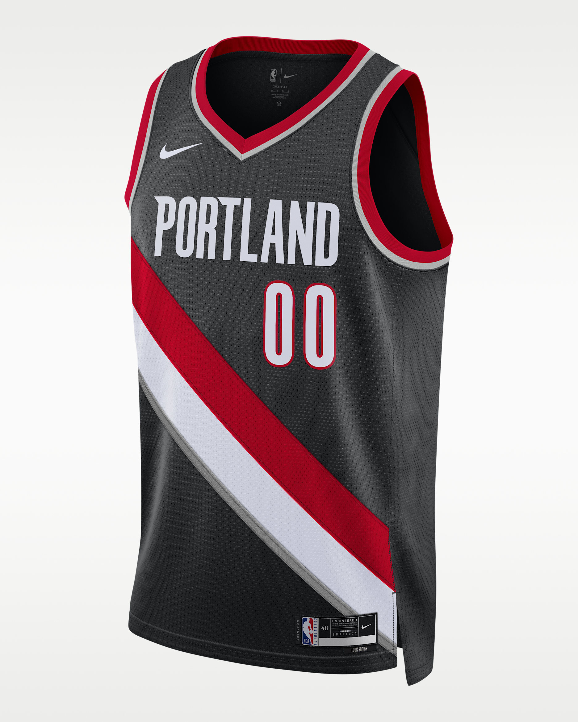 NIKE NBA Portland Trail Blazers シャツ L Portland Trail Blazers Icon Edition Men's Nike Dri-FIT NBA